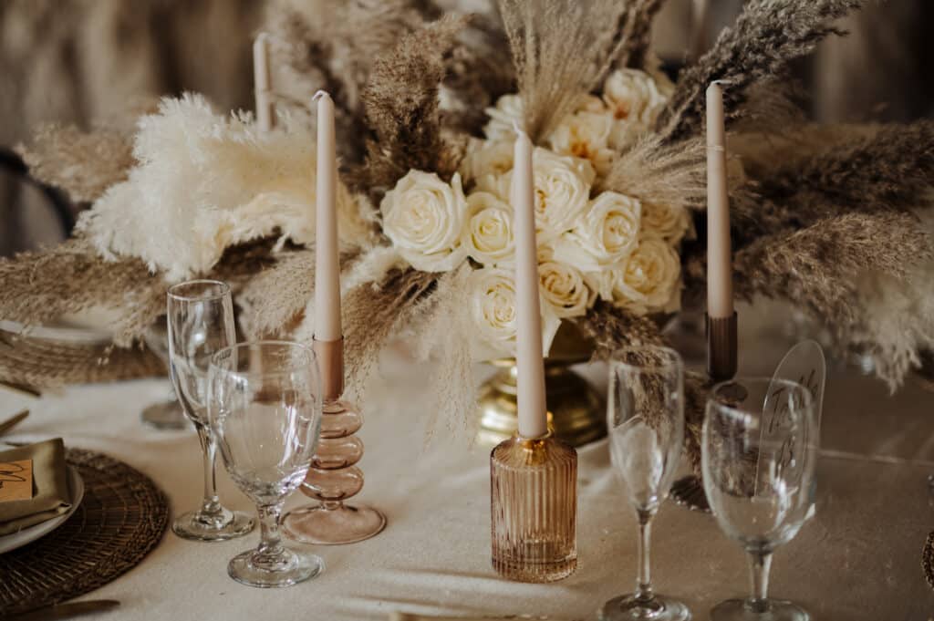 Bourbon themed florals by Michaelis Events at The Pointe