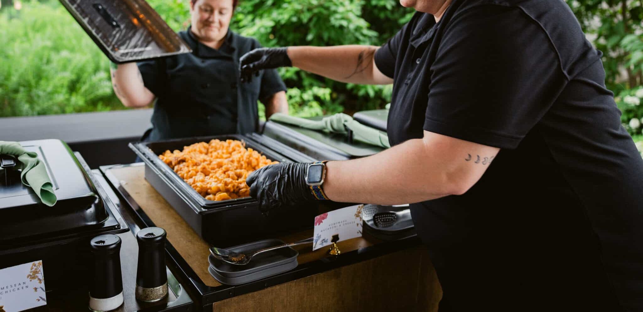 Build-Your-Own Pasta Bar Affordable Wedding Drop-Off Buffet Catering Service Menu Options & Packages with Prices in Louisville KY & Middletown KY with Michaelis Events and Catering