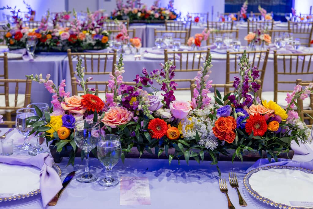 Top Florist Stores In Louisville KY, Michaelis Events located in Middletown Kentucky. Purple garden flower centerpiece for a bat mitzvah event. Top Florist Stores In Louisville KY, Michaelis Events located in Middletown Kentucky. Purple garden flower centerpiece for a bat mitzvah event.